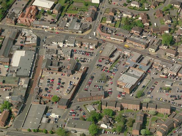 Aerial veiw of Wigston